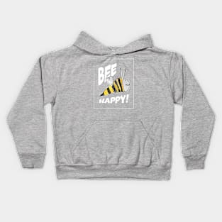 Bee Happy! (Light Edition) Kids Hoodie